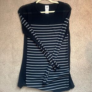 Cabi Striped Navy and White Top